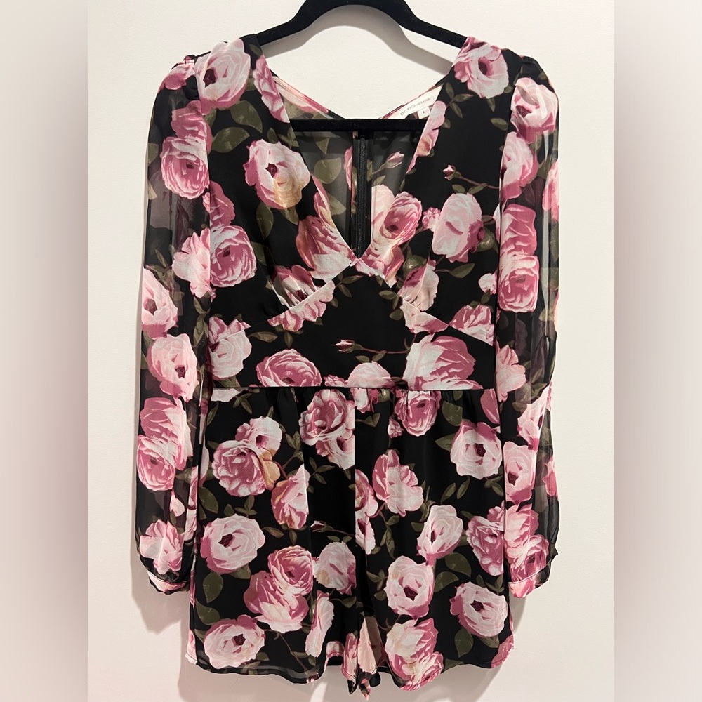 BCBGeneration floral romper in size 8